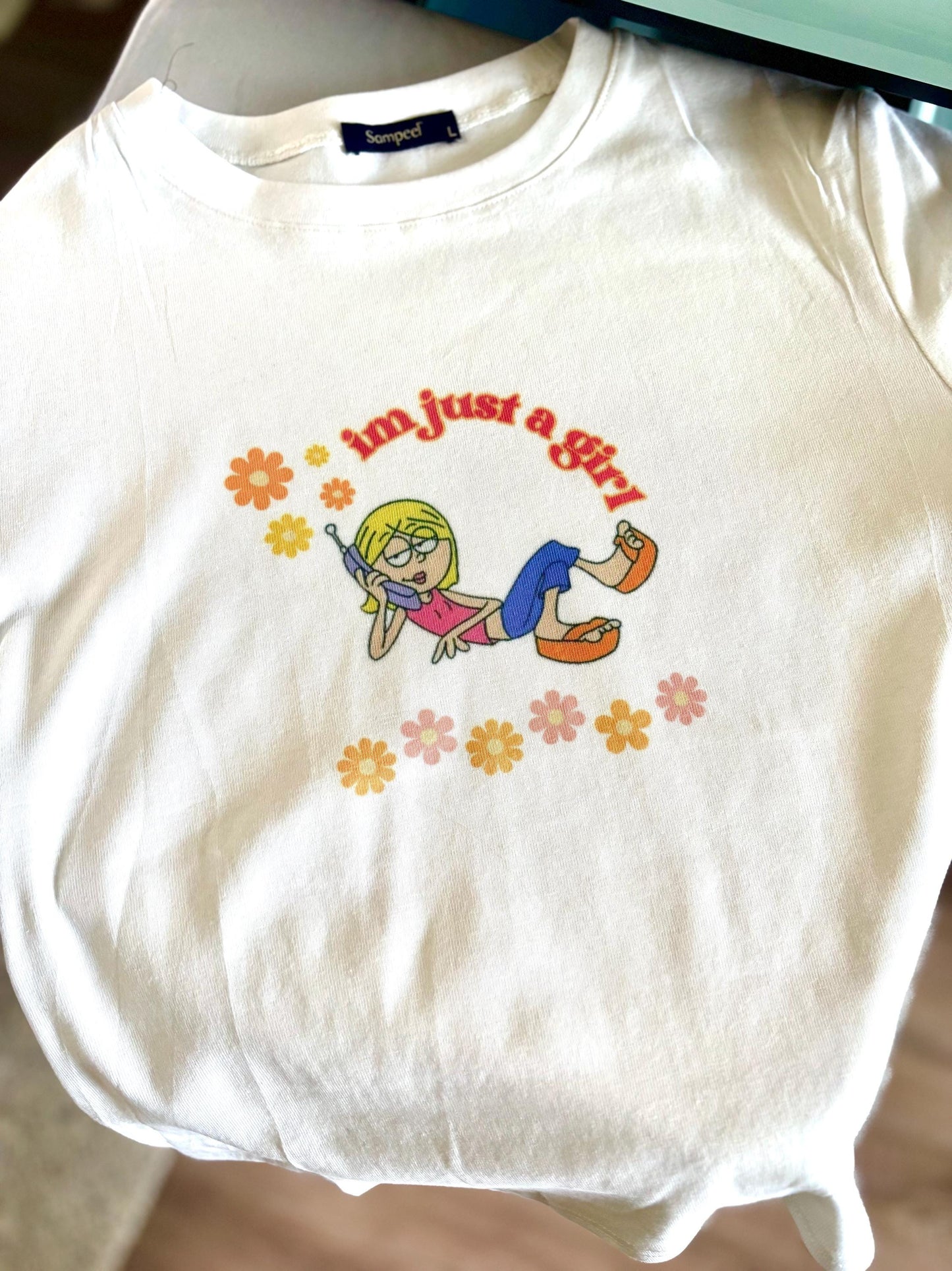 Lizzie McGuire I’m just a girl crop top tee