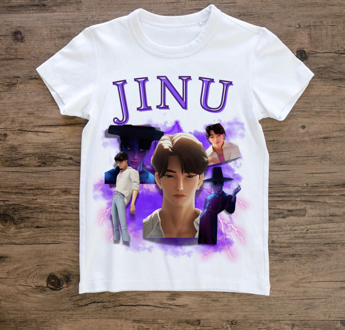 kpop demon hunter saga boys jinu cute girly t-shirt
