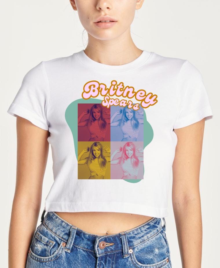 90s *NSYNC Crop Top Tee