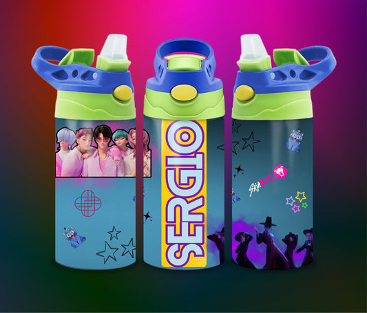 Kpop Demon Hunter Saja Boys Jinu Mystery Romance Baby Saja Flip Top 12 oz tumbler