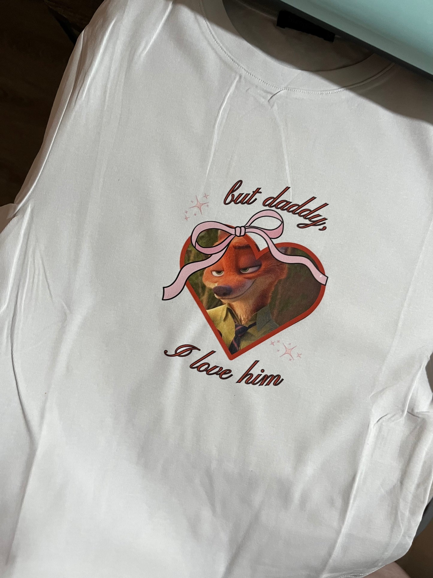 But daddy I love him Nick Wilde crop top tee