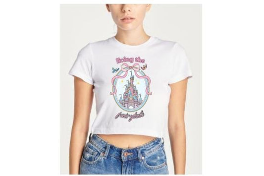 Living the fairytale Disney crop top tee