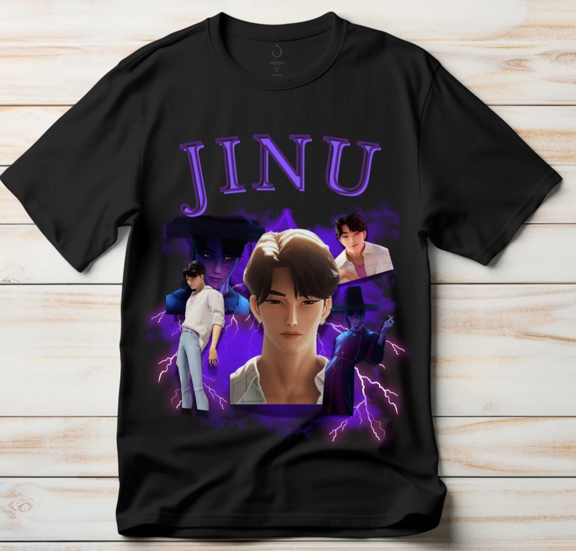 kpop demon hunter saga boys jinu cute girly t-shirt