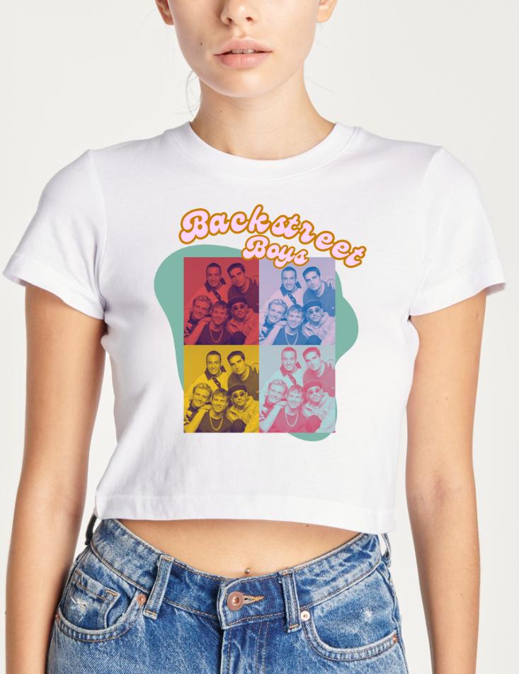 90s *NSYNC Crop Top Tee